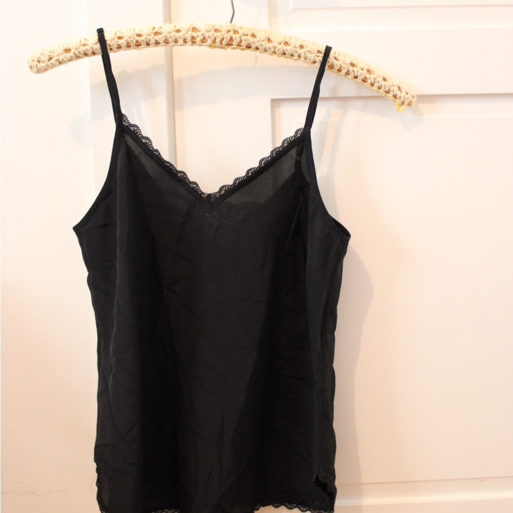 Anthropologie- 100% silk Spaghetti Strap Camisole